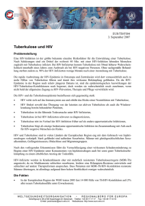 Tuberkulose und HIV