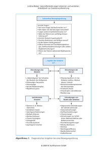 Algorithmus 1: Diagnostisches Vorgehen bei einer
