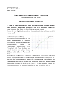 Scheinbare Hebung - Prof. Dr. Thomas Wilhelm