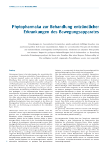 Phytopharmaka zur Behandlung entzündlicher Erkrankungen des