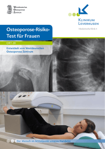 Osteoporose-Risiko-Test für Frauen