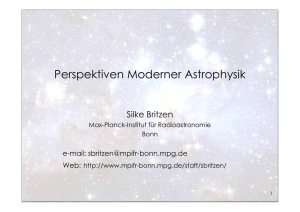 Perspektiven Moderner Astrophysik