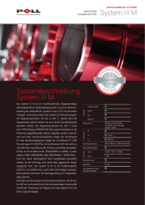 System III M Systembeschreibung System III M