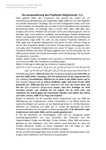 Die Auswanderung des Propheten Muhammad