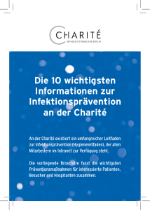 Broschüre der Charité, Universitätsmedizin Berlin