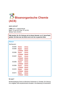 Bioanorganische Chemie