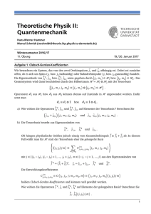 Theoretische Physik II: Quantenmechanik