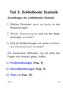 Teil 3: Schließende Statistik