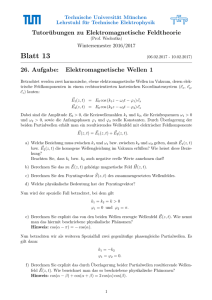 Blatt 13 - Technische Universität München