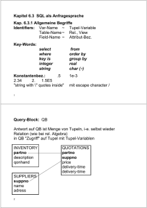 Kapitel 6: SQL als Anfragesprache