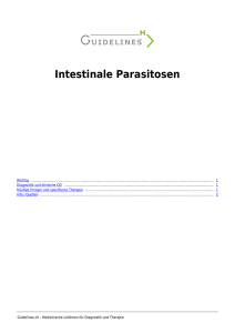 Intestinale Parasitosen