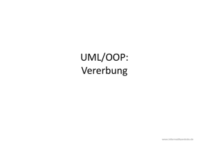 UML/OOP: Vererbung - informatikZentrale
