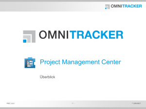 OMNITRACKER Project Management Center