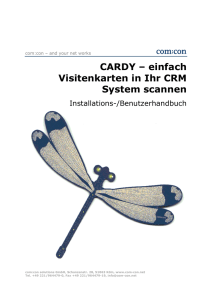 CARDY Handbuch - com:con solutions GmbH