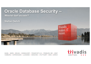 Oracle Database Security