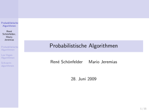 Probabilistische Algorithmen