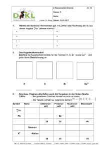 1. Nenne acht konkrete Informationen ggf. mit Zahlen oder