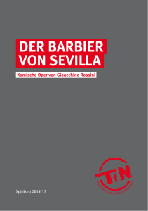 Der BarBier von Sevilla - Theater für Niedersachsen