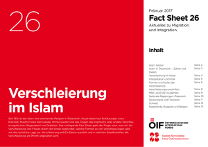 Verschleierung im Islam - Österreichischer Integrationsfonds