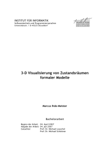 3-D Visualisierung von Zustandsräumen formaler Modelle