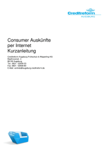 Consumerauskuenfte - Creditreform Augsburg