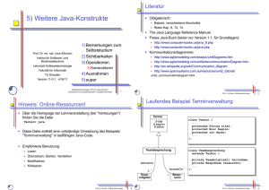 5) Weitere Java-Konstrukte