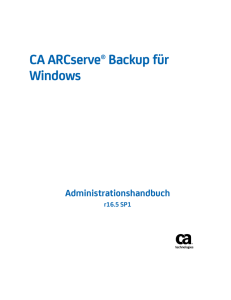 CA ARCserve Backup für Windows