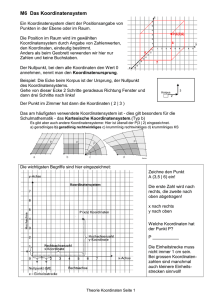 Theorie Koordinaten