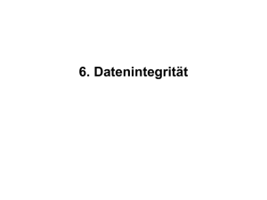 6. Datenintegrität