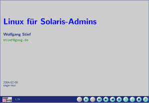 Linux für Solaris