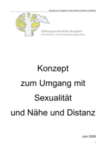 Konzept Umgang mit Sexualität