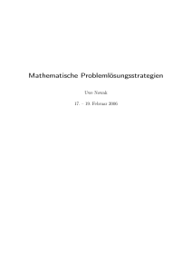 Mathematische Problemlösungsstrategien