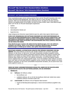 Microsoft® SQL Server® 2014 Standard Edition (Runtime) Microsoft