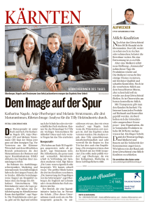 Tilly Imagepräsentation 19.03.2015, Bericht Kleine Zeitung 18.03.2015