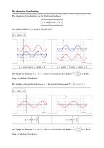 Die allgemeine Sinusfunktion
