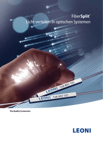 FiberSplit® Licht verteilen in optischen Systemen