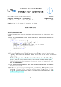 Übungsblatt 11 - TUM - Technische Universität München
