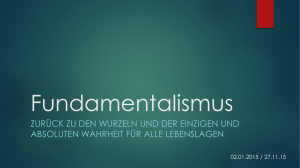 Fundamentalismus