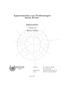 Approximation von Punktmengen durch Kreise