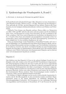2. Epidemiologie der Virushepatitis A, B und C
