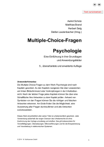 ContentPlus - Multiple-Choice-Fragen zu dem Buch "Psychologie"