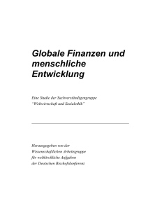 Globale Finanzen und menschliche Entwicklung