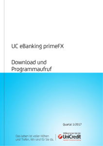 UC eBanking primeFX und Programmaufruf