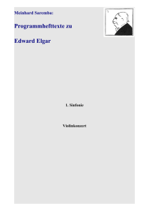 Programmhefttexte zu Edward Elgar