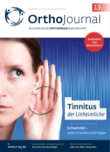 Tinnitus - Regensburger OrthopädenGemeinschaft