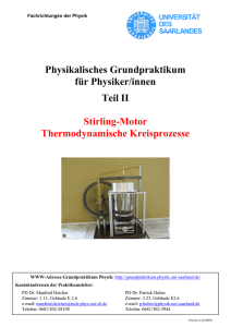 Versuchsanleitung Stirling-Motor