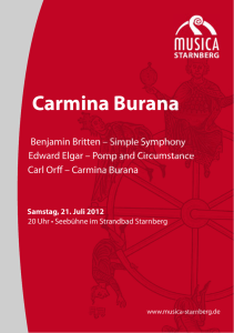 Carmina Burana - Musica Starnberg