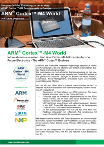 Einladung ARM Cortex-M4 World