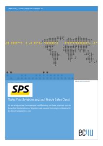 Swiss Post Solutions setzt auf Oracle Sales Cloud