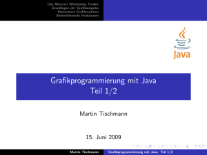 Grafikprogrammierung mit Java Teil 1/2